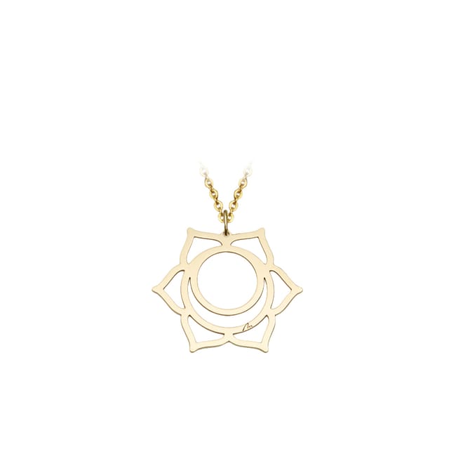 Pandantiv Chakra Sacrala Svadhisthana, din aur galben 14 KT