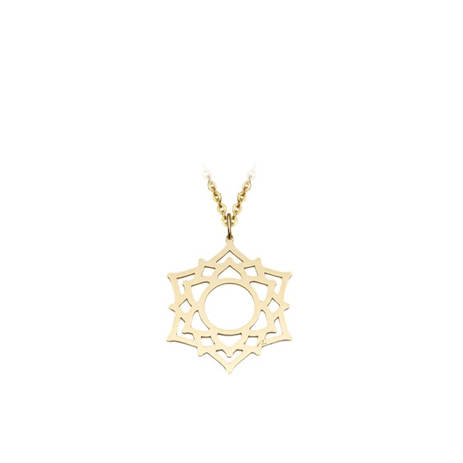 Pandantiv Chakra Coroanei Sahasrara, din aur galben 14 KT