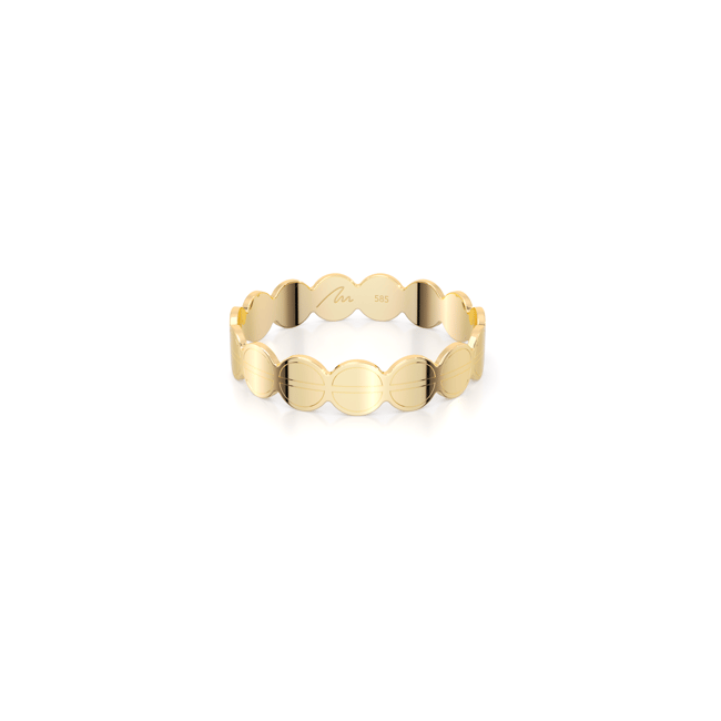 Inel din aur galben 14 KT, The Embrace