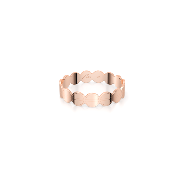 Inel din aur roz 14 KT, The Embrace