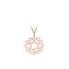 14 KT rose gold Anahata Heart Chakra pendant