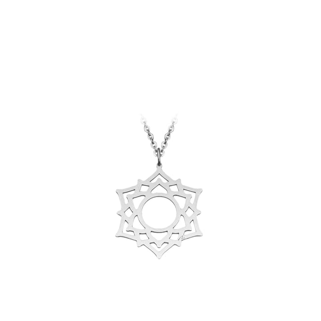 Pandantiv Chakra Coroanei Sahasrara, din aur alb 14 KT