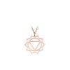 14 KT rose gold Solar Plexus Manipura Chakra pendant