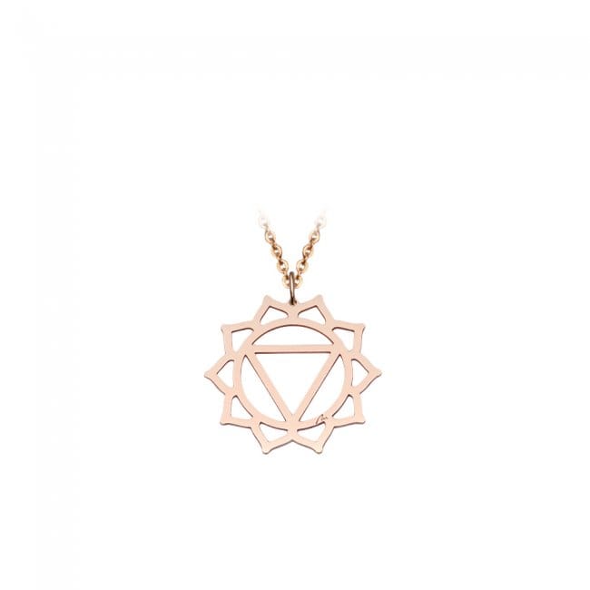 14 KT rose gold Solar Plexus Manipura Chakra pendant