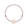 14 KT rose gold Vishudda Throat Chakra bracelet on string