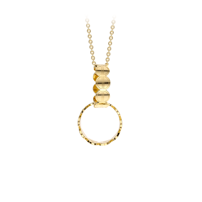 Pandantiv Twin Embrace, din aur galben 14 KT