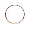14 KT yellow gold Spaceship bracelet on string