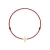 14 KT yellow gold Airplane bracelet on string