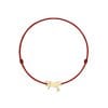 14 KT yellow gold Horsey bracelet on string