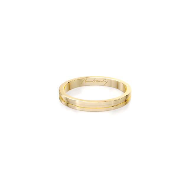 Verigheta aur galben 14 KT, subtire, model Dream
