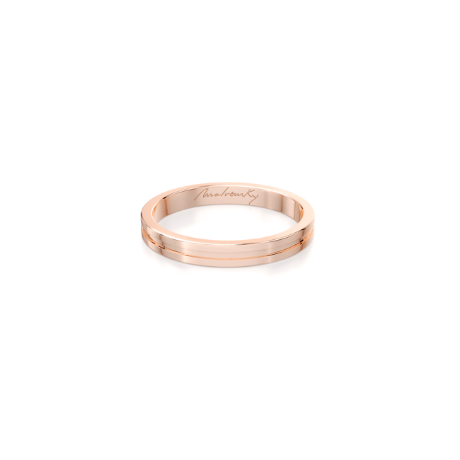 Verigheta aur roz 14 KT, subtire, model Dream