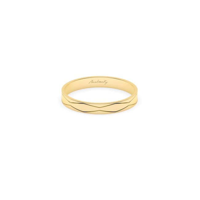 Verigheta aur galben 14 KT, subtire, model Infinity Graphic