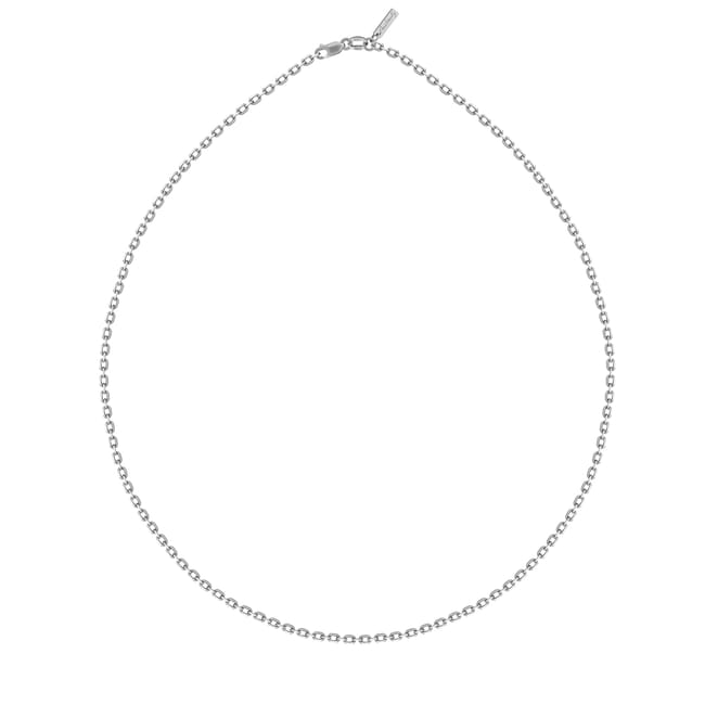 14 KT white gold Malvensky 0.4 chain