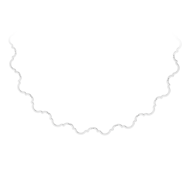 14 KT white gold Amira necklace