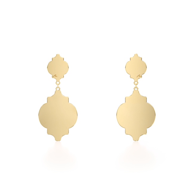 14 KT yellow gold Alia earrings
