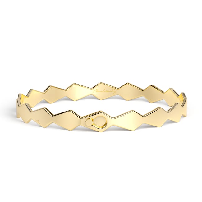 Bratara fixa din aur galben 14 KT, Grace Full