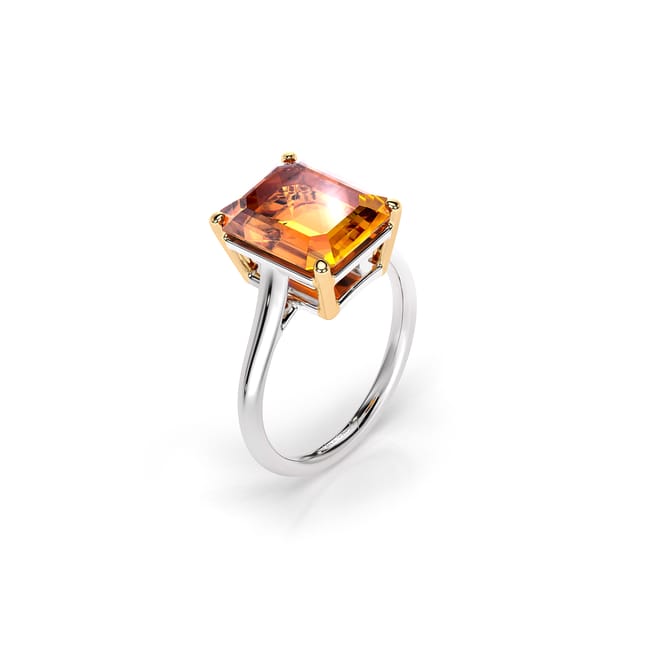 Inel din aur alb cu CITRIN 5.50 CT, La Grande Bellezza