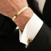 14 KT rose gold Bangle King Wide bracelet