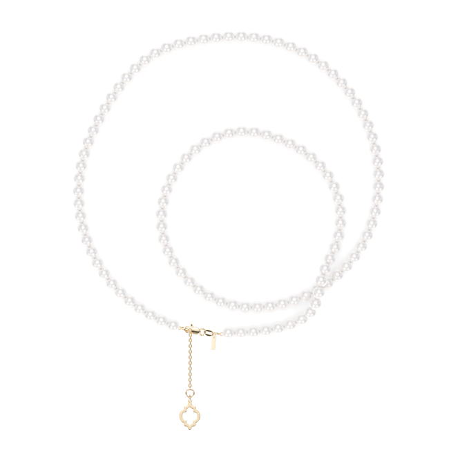 Colier perle 4/5 mm, din aur galben 14 KT, Selma
