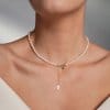 Colier perle 4/5 mm, din aur galben 14 KT, Selma