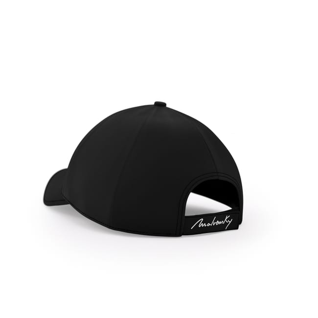 Black Malvensky M cap, with white logo