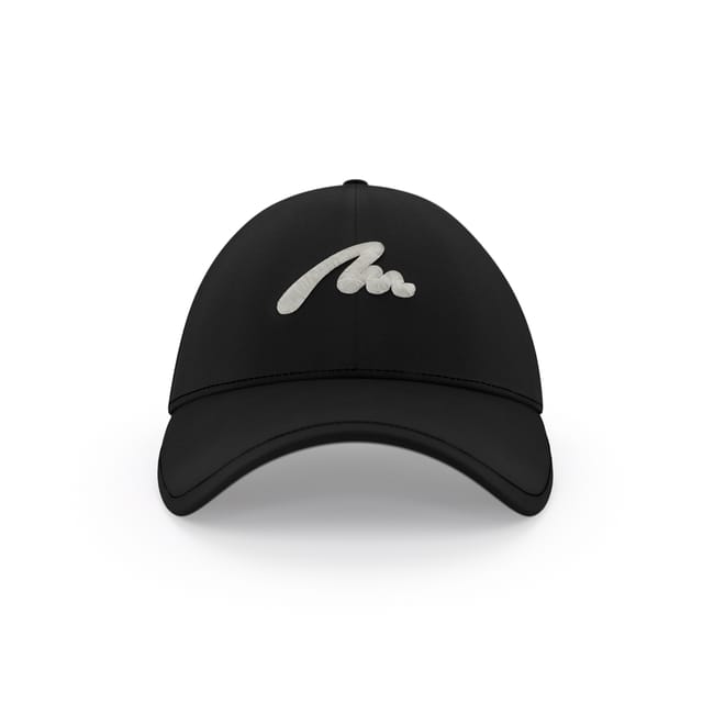 Black Malvensky M cap, with white logo
