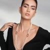 14 KT rose gold 6 mm pearls Amina double necklace