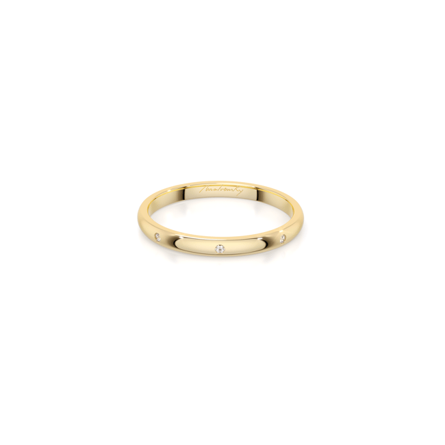 Verigheta aur galben 14 KT cu diamante, subtire, Iconic