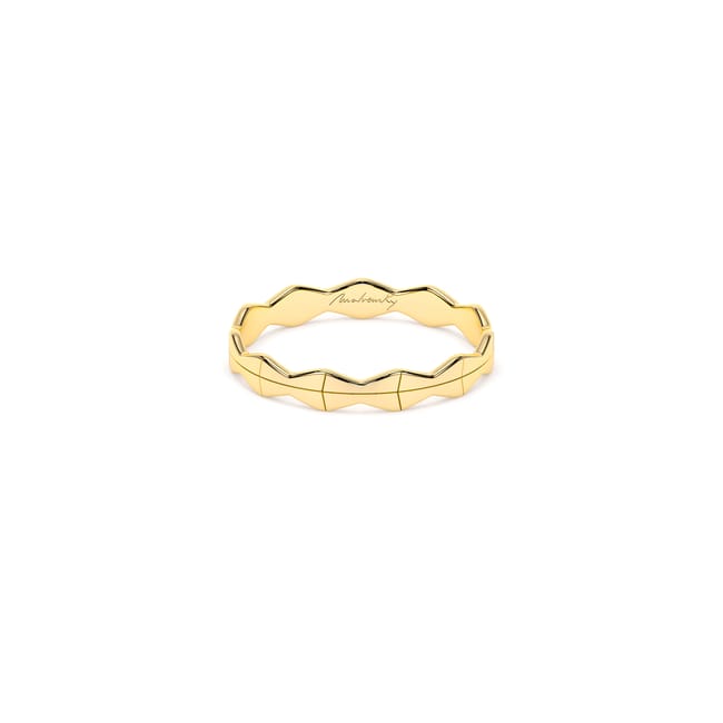 Inel din aur galben 14 KT, subtire, Infinity
