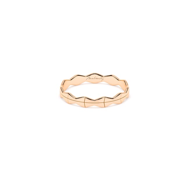 14 KT rose gold Infinity slim ring
