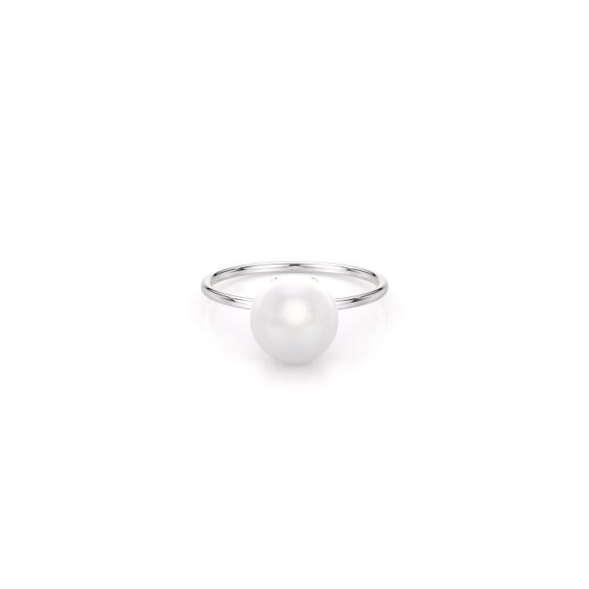 14 KT white gold The Pearl S ring
