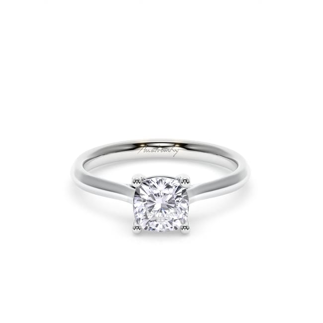 Inel de Logodna Classic Aur Alb 18 KT Cushion Cut LGD 1.00 CT