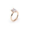 Inel de Logodna Classic Aur Roz 18 KT Pear Cut LGD 2.00 CT