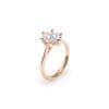 Inel de Logodna Classic Aur Roz 18 KT Oval Cut LGD 2.00 CT