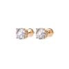Cercei Studs, cu diamante de laborator de 6.00 CT, din aur roz 18 KT