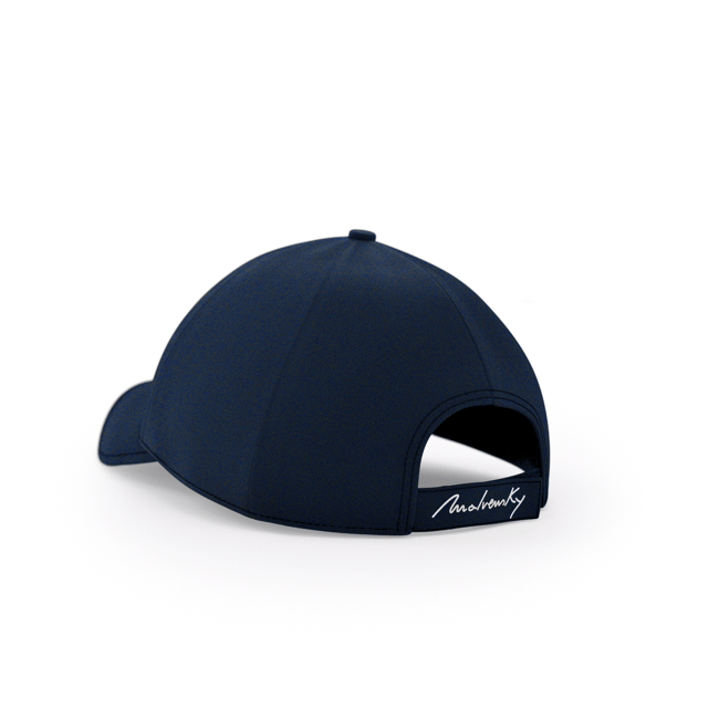 Navy blue Malvensky M cap, with navy blue logo
