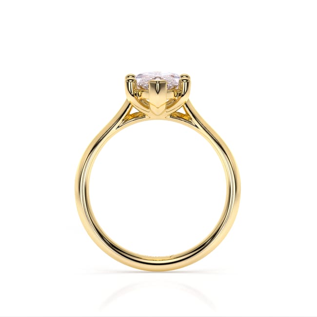 Inel de Logodna Classic Aur Galben 18 KT Marquise Cut LGD 2.00 CT