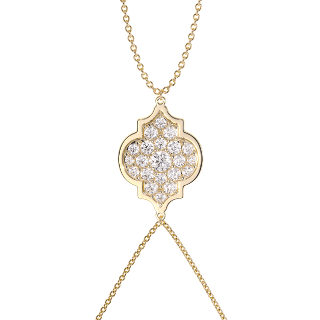 Bratara cu inel, aur galben 18 KT, diamante de laborator 1.18 CT, Amina Diamonds