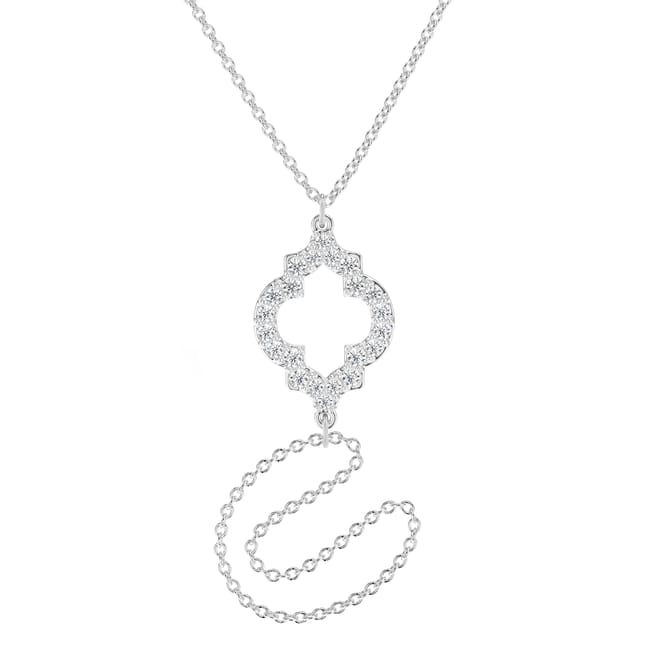 Bratara cu inel, aur alb 18 KT, diamante de laborator 0.60 CT, Amina Diamonds