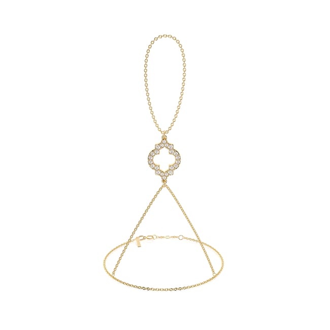 Bratara cu inel, aur galben 18 KT, diamante de laborator 0.60 CT, Amina Diamonds
