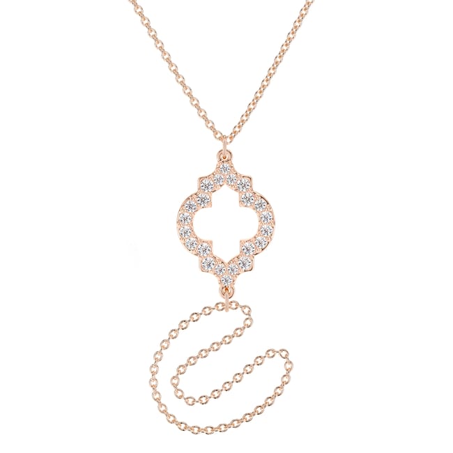 Bratara cu inel, aur roz 18 KT, diamante de laborator 0.60 CT, Amina Diamonds