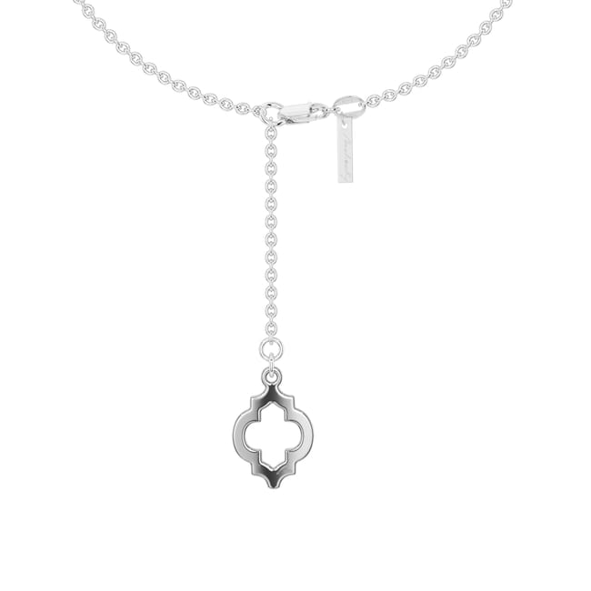 Bratara de glezna Samira, din aur alb 14 KT