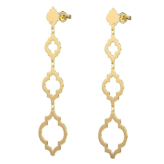 14 KT yellow gold Aisha earrings
