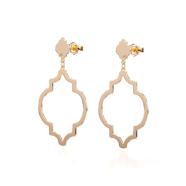 Cercei Melek, din aur roz 14 KT