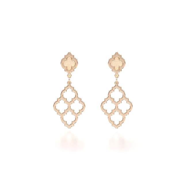 Cercei Sahar, din aur roz 14 KT