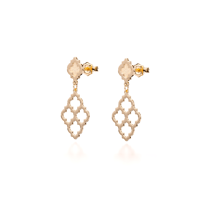 14 KT rose gold Sahar earrings