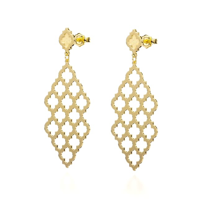 Cercei Yasmina M, din aur galben 14 KT