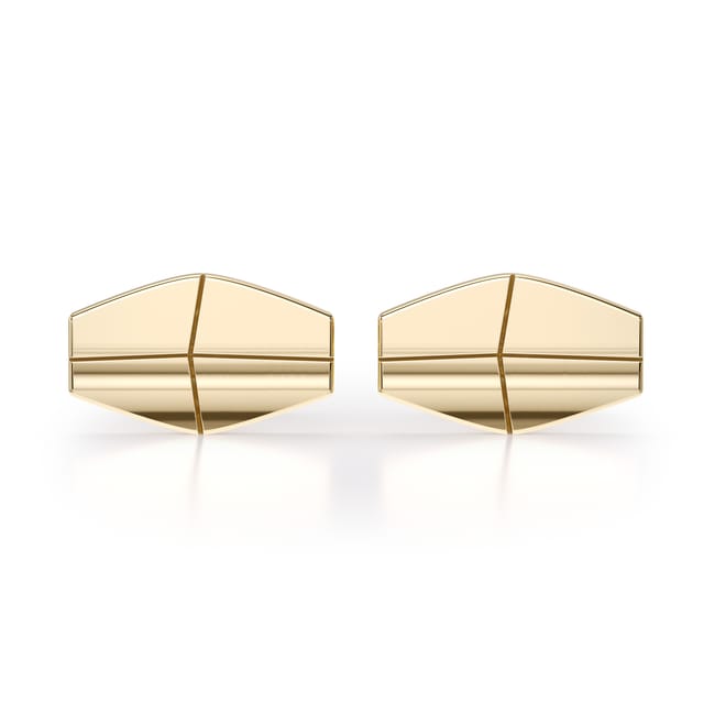 14 KT yellow gold Infinity cufflinks