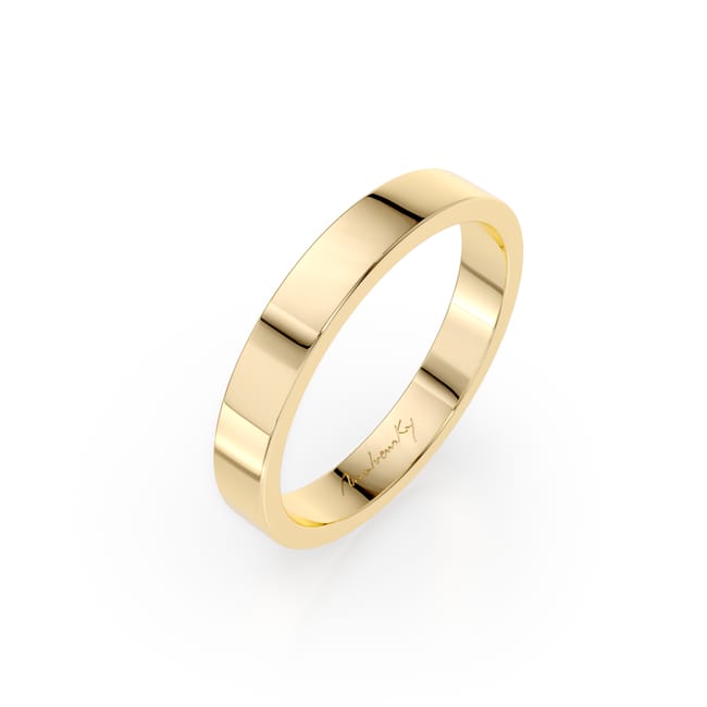 14 KT yellow gold Passion medium wedding ring
