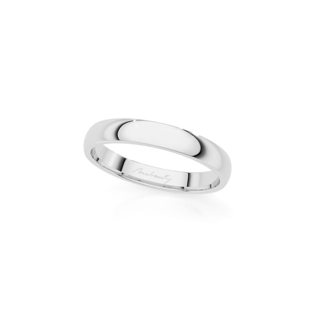 14 KT white gold Iconic medium wedding ring